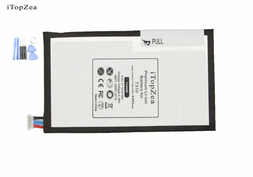 ITopZea 1x4450 мАч сменный аккумулятор T4450E для Samsung Galaxy Tab 3 8 0 T310 T311 T315 SM E0288 E0396