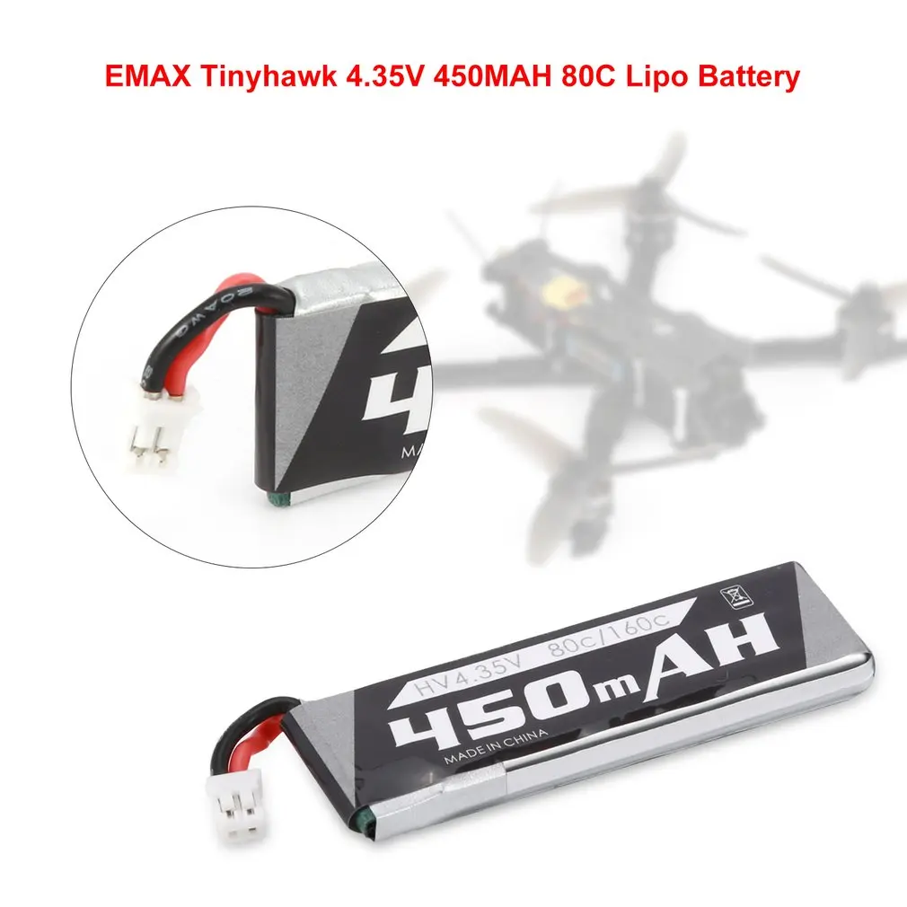 1/2 шт Tinyhawk 4 35 V 450MAH 80C Lipo аккумуляторная батарея для радиоуправляемых гоночных