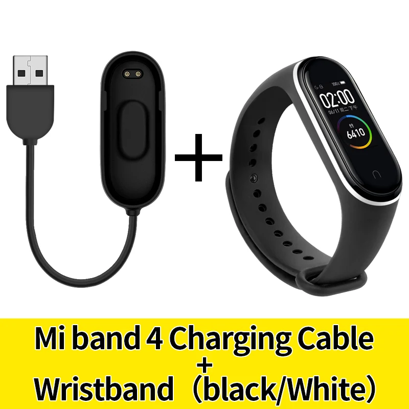 Ремешок на запястье для xiaomi band 4 силиконовый ремешок mi band 4 NFC usb зарядный кабель для mi Band 4 сменный Шнур зарядное устройство аксессуары - Цвет: 2547