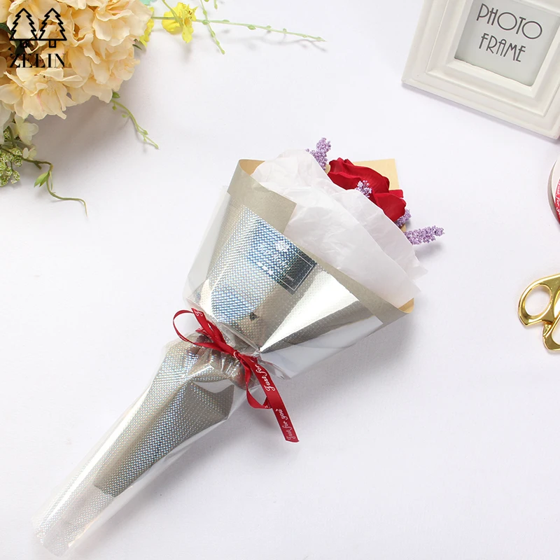 clear plastic wrap for flowers