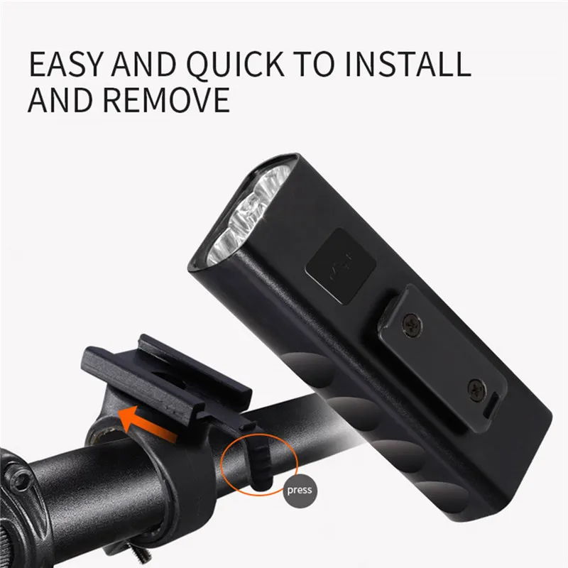 Sale 2/3*L2/T6 USB Rechargeable Built-In 5200mAh 3Modes Bicycle Light Waterproof Headlight Bike Accessories With Taillight Flashlight 13