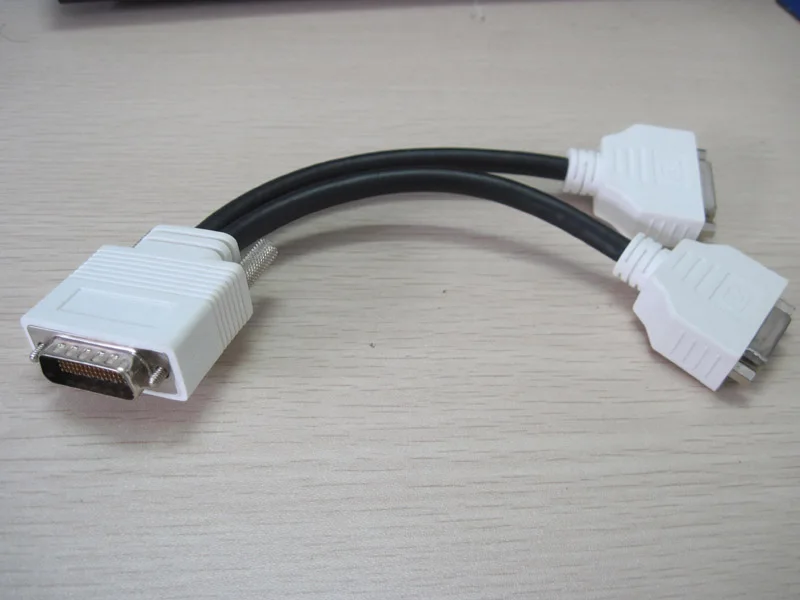 

DMS59 DMS-59 59Pin DVI Male to 2 x DVI 24+5 Female Converter Adapter Dual Link Video Splitter Cable for Dual Monitor System 59