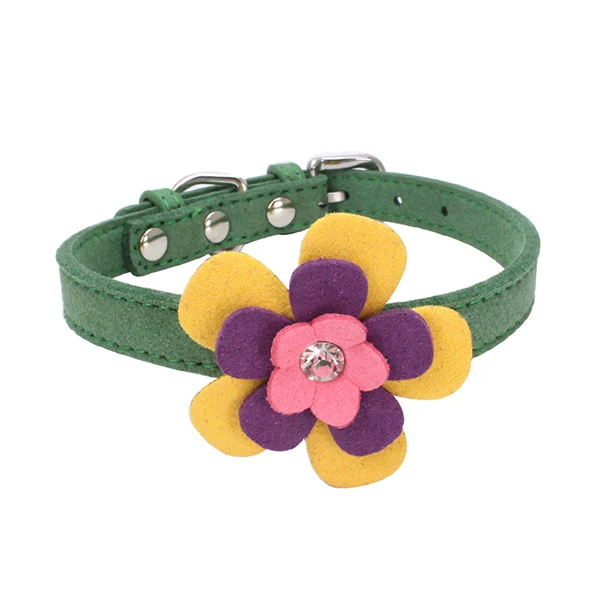 Flower Cat Dog Collar Necklace Diamond Flower Dog Pet Puppy Collars