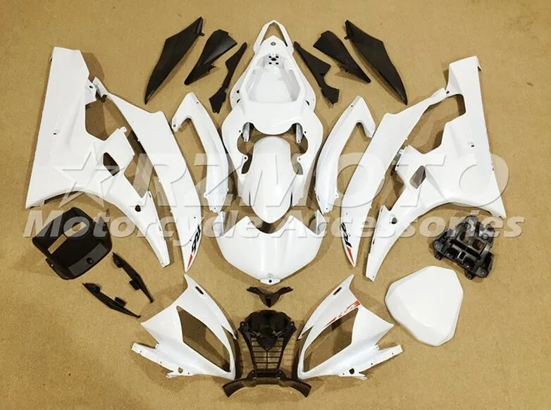 Обтекатели комплект пригодный для Yamaha YZF 600 R6 06 07 YZF-R6 2006 2007 ABS Пластик Комплект обтекателя мотоцикла Капот глянцевый белый