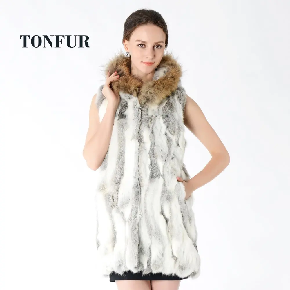 Usine Laveur Grassgrey Arrivée Capuchon Gros En Raton Luxe Lapin 2018 Réel Fourrure Vrai Avec Dnt326 100 De Nouvelle yellowgrass Nature Femmes Gilet 6xxnSPvR