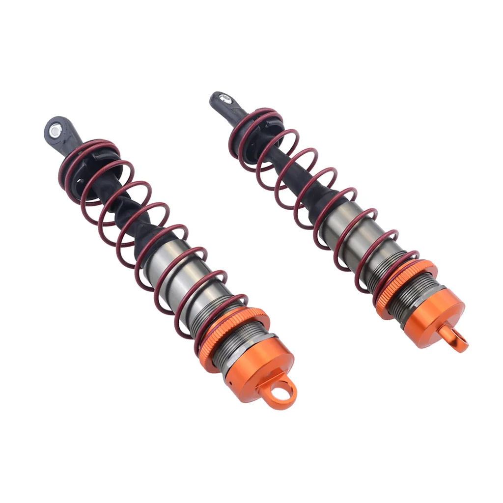 2pcs Aluminum Alloy 110mm Rear Shock Absorber Damper for 1/8 RC Buggy Truck Truggy Replacement