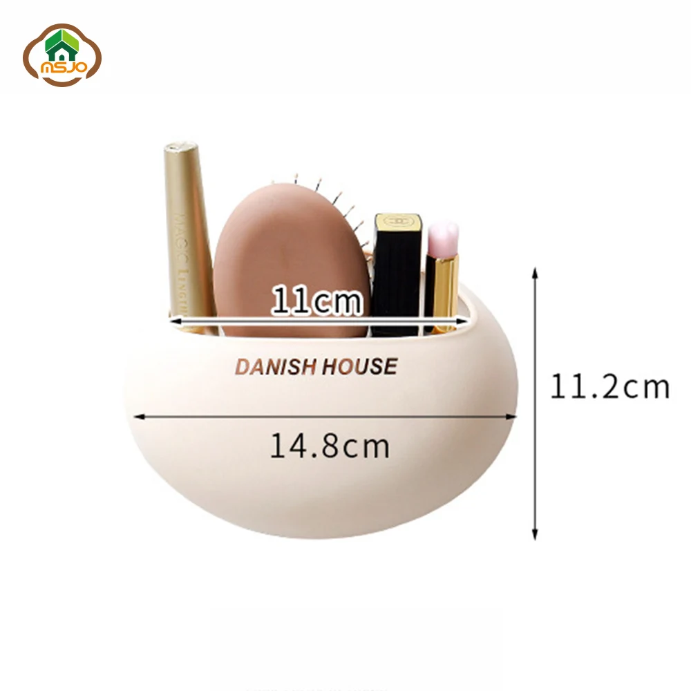 MSJO держатель для зубных щеток макияж Настенный Чехол милые яйца всасывания дизайн контейнер для зубных щеток es аксессуары для ванной комнаты декор для хранения