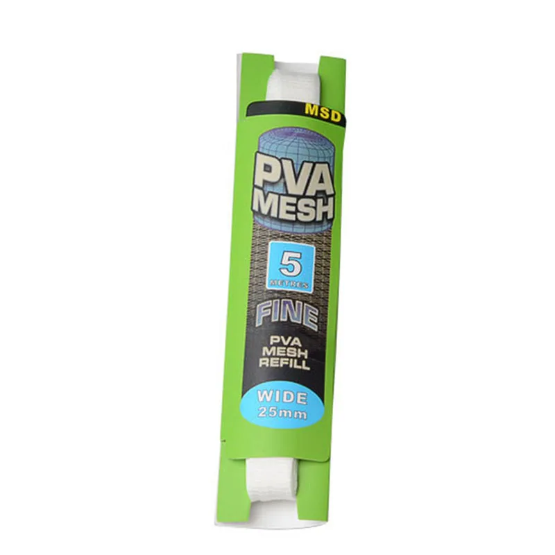 

OOTDTY 5M PVA Soluble Narrow Fishing grid Refill Stocking Bait Bag Protect Fish Net PVA Soluble Network
