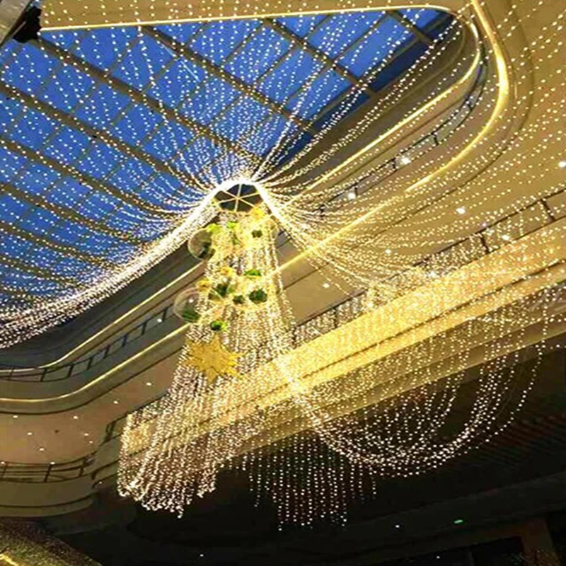 

Led Net Light 110v/ 220V Wedding Decoration Christmas Fairy String Light Outdoor Holiday Festival Outdoor Garden lamp