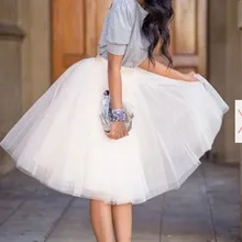 Женская юбка, стильная, бальная, повседневная, однотонная, до колена, юбки, летняя, женская, новая, модная, белая юбка A1180