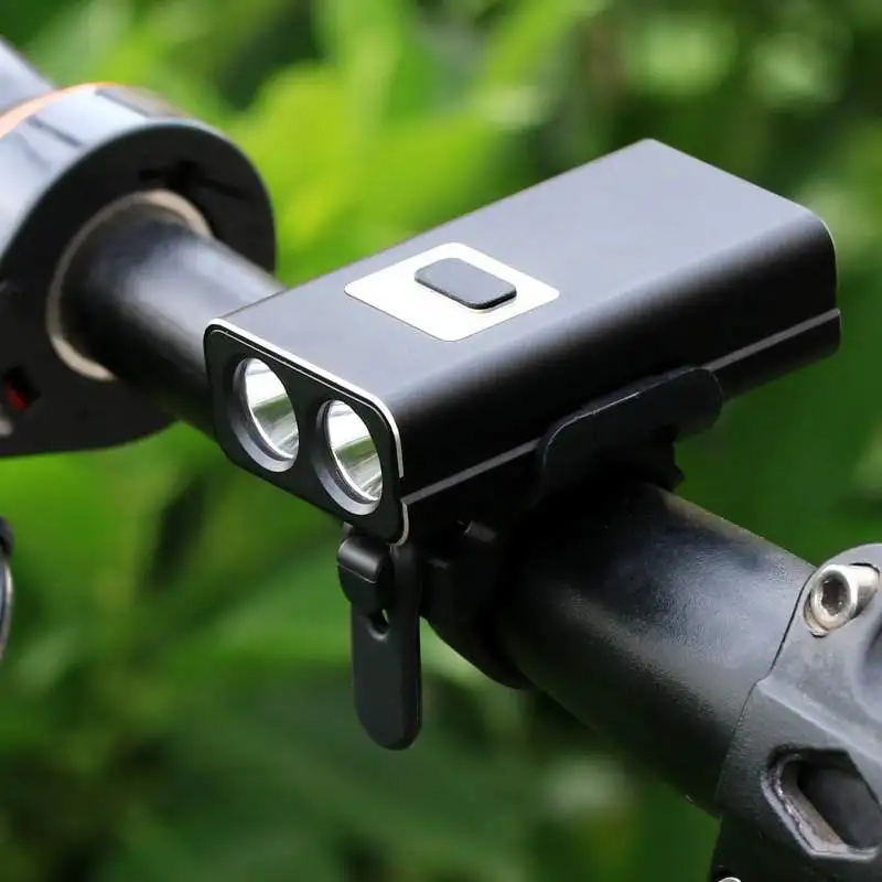 Discount Bicycle Strong Light 600 Lumen USB Rechargeable Bike Front Headlight Cycling Flashlight Waterproof 2200mAh  LED Lamp 6 Mode 10