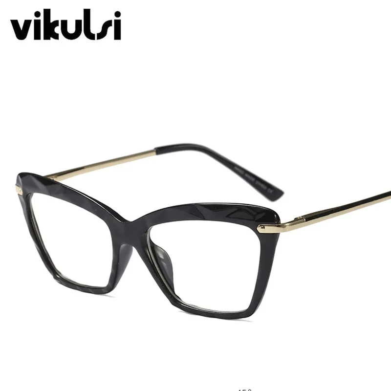 Новая оправа для очков в стиле кошачьи глаза женские брендовые ретро оптические очки оправа скульптурная оправа для очков женские прозрачные линзы очки Oculos