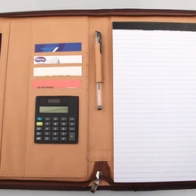 A4 кожаный портфель на молнии с новым дизайном калькулятор почтовый менеджер Сумка для документов папка для бизнес-файлов краткое FPDB-421