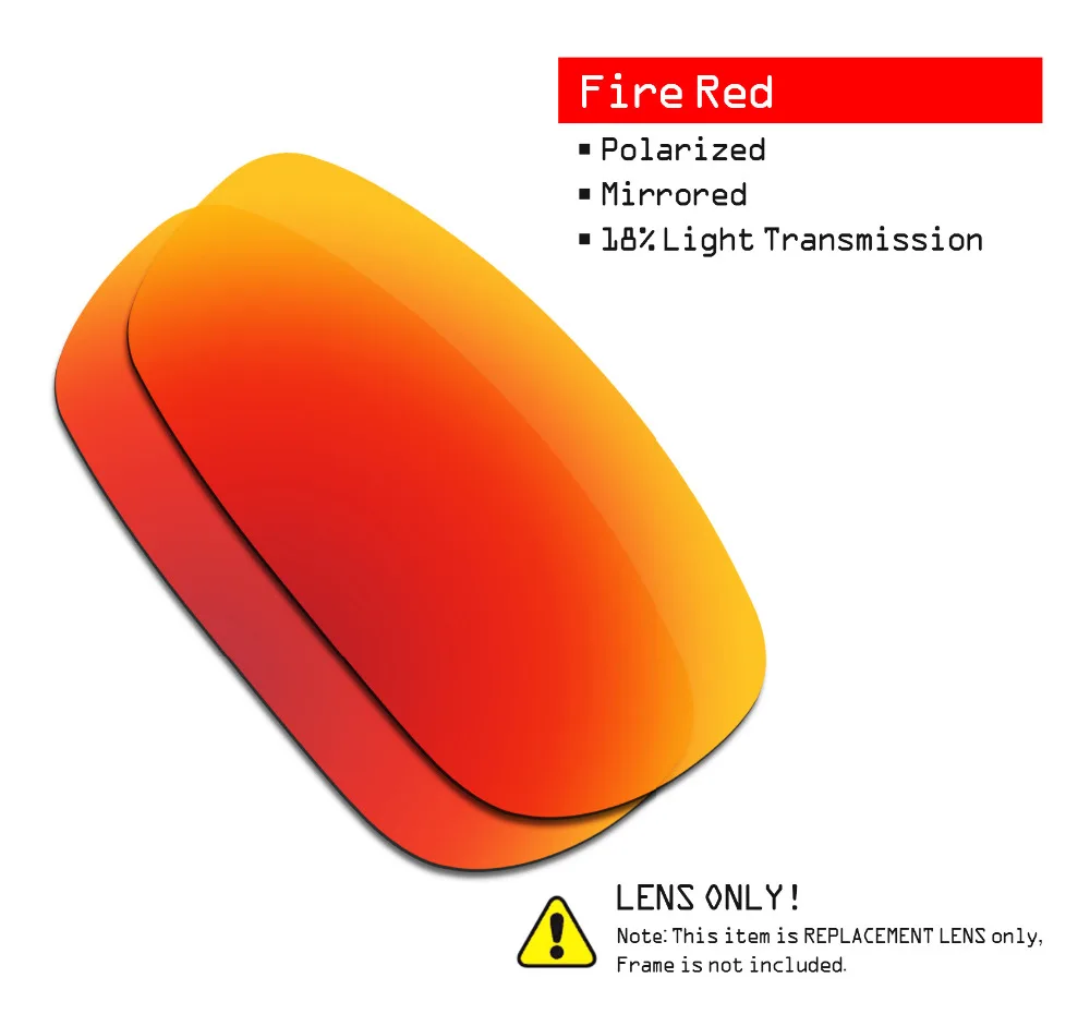 SmartVLT 2 Pairs Polarized Sunglasses Replacement Lenses for Oakley Crosshair 2.0 Stealth Black and Fire Red SmartVLT 2 Pairs Polarized Sunglasses Replacement Lenses for Oakley Crosshair 2.0 Stealth Black and Fire Red