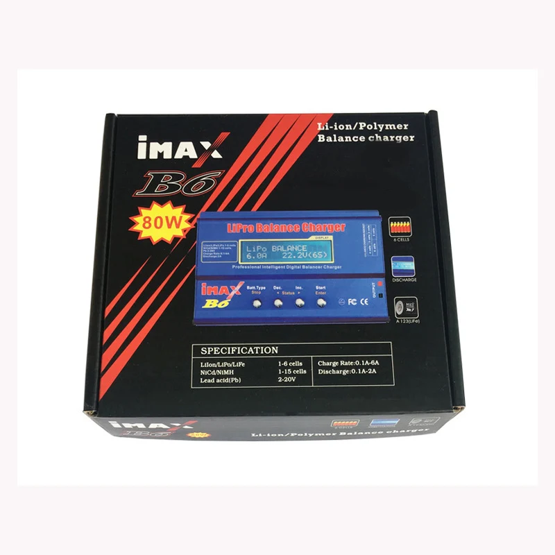 HTRC iMAX B6 80W 6A Battery Charger Lipo NiMh Li-ion Ni-Cd Digital RC IMAX B6 Lipro Balance Charger Discharger + 15V 6A Adapter HTRC iMAX B6 80W 6A Battery Charger Lipo NiMh Li-ion Ni-Cd Digital RC IMAX B6 Lipro Balance Charger Discharger + 15V 6A Adapter