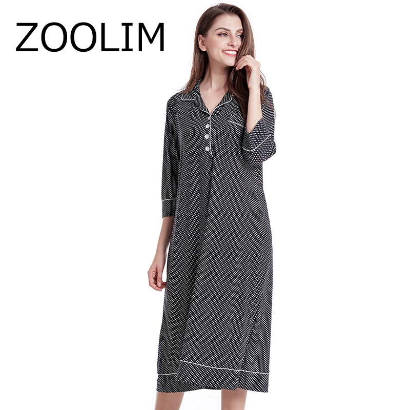 100 cotton plus size night gowns