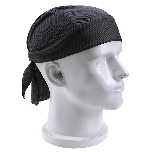 POSSBAY Мужская быстросохнущая чистая велосипедная шапка головной платок повязка для бега для верховой езды Бандана Ciclismo пиратская шляпа капюшон маска для лица - Цвет: Серый