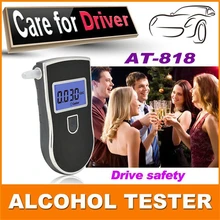Professional Alcohol-Testers AT818 Breath Police Digital Alcohol Tester Breathalyzer For the Drunk Driver Alcohol Tester 5