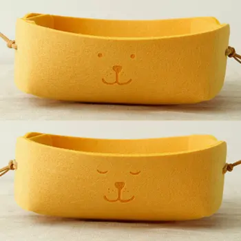 

Creative Fashion 2019New Nordic Felt Storage Basket Office Desktop Storage Box Simple Key Jewelry Money Storage Organizer