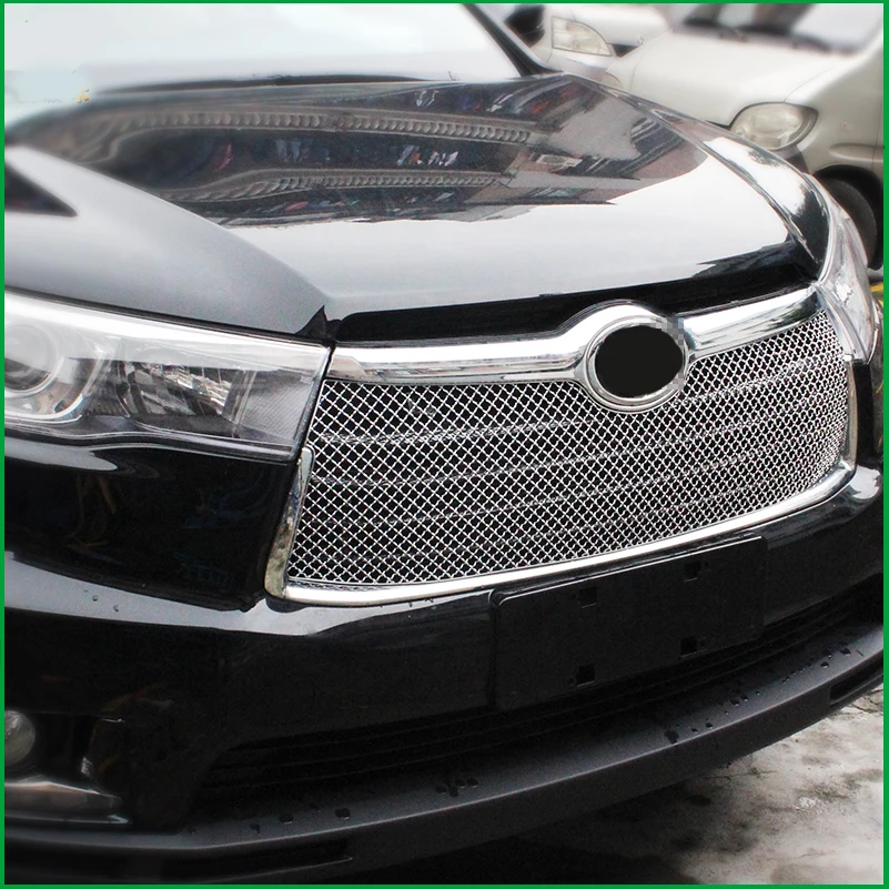 Для Toyota Highlander KLUGER 2015 2016 из нержавеющей стали передний бампер сотовый центр