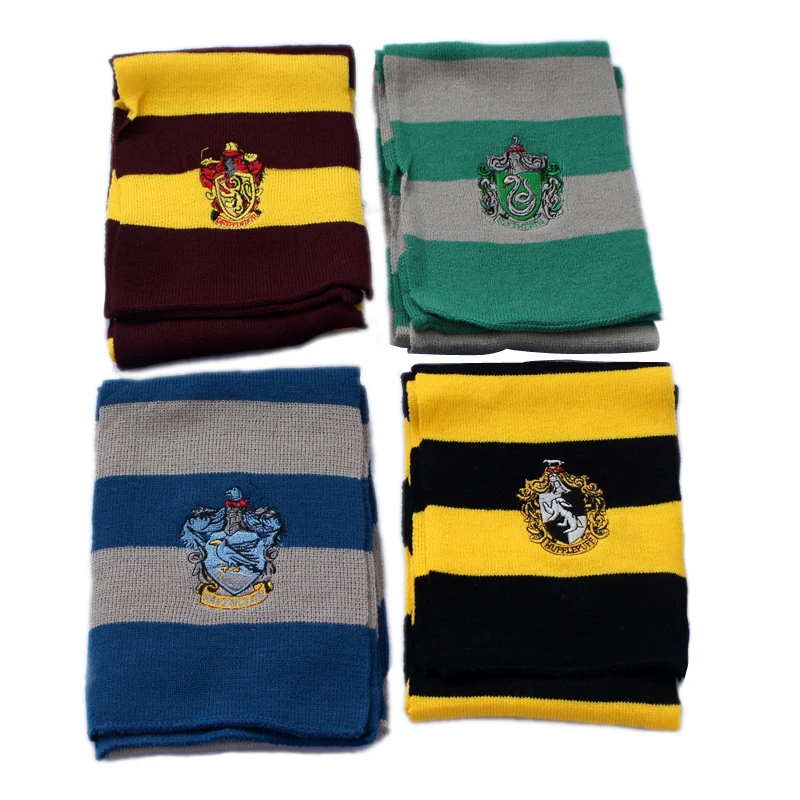 Cosplay-Harry-Potter-Scarf-Scarves-Gryffindor-Slytherin-Hufflepuff-Ravenclaw-Pendant-Necklace-for-Kids-Gift-Dropshipping(2)