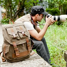Сумка для ноутбука 041616 Горячая хорошего качества, мужские винтажные холщовые Рюкзаки Мужская большая Вместительная дорожная сумка