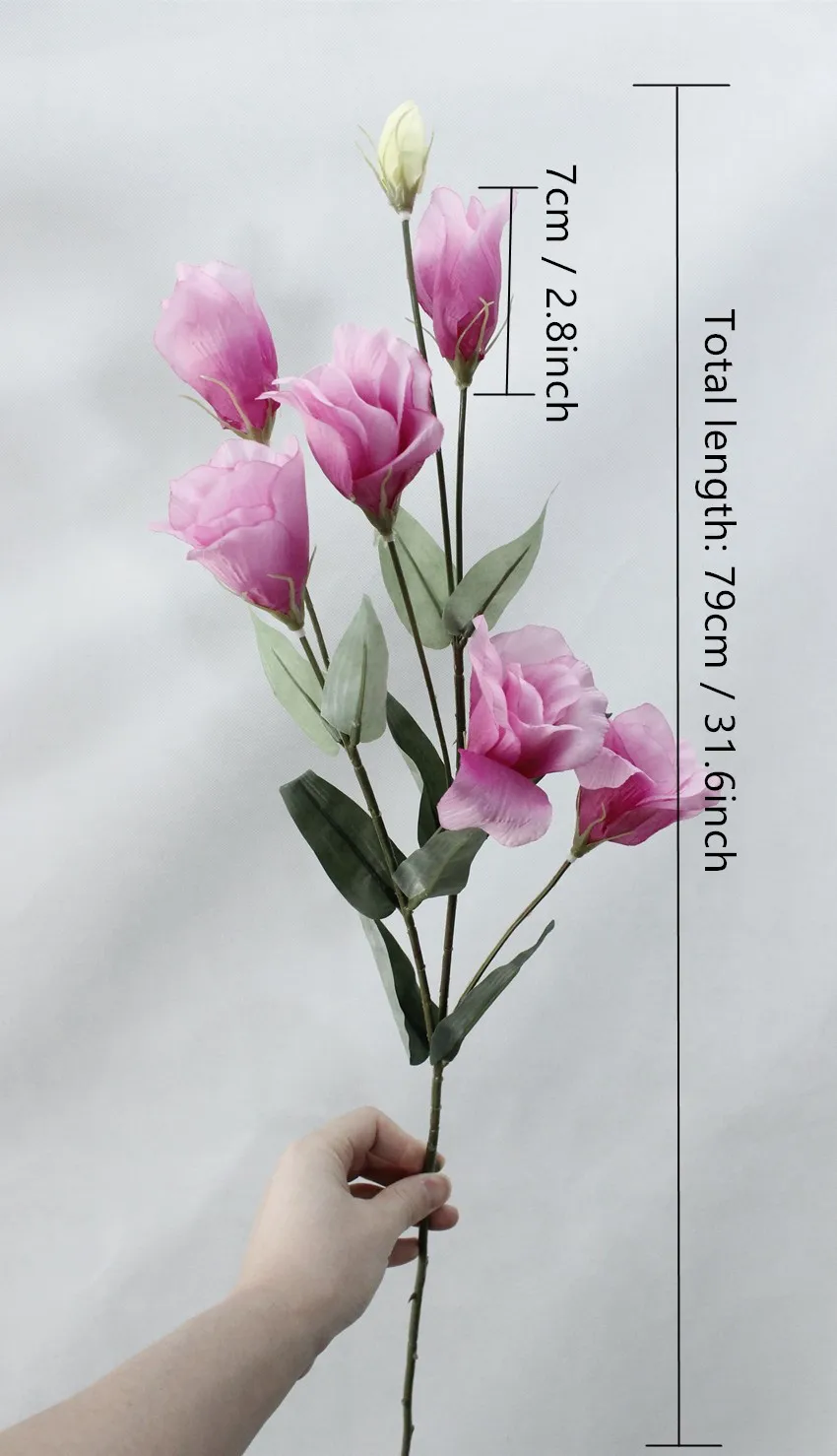 Свадебный букет цветов 7 голов Eustoma Lisianthus шелковые искусственные цветы украшение дома искусственный цветок