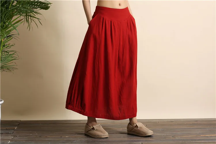 linen skirt long (14)