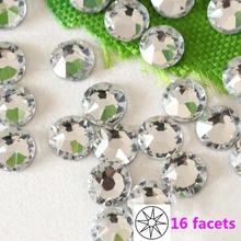 SS16 Hohe Qualität Österreichischen 1440 stücke Kristall klarglas nicht hotfix rhinestones flache rückseite für nail art Strass & Dekoration