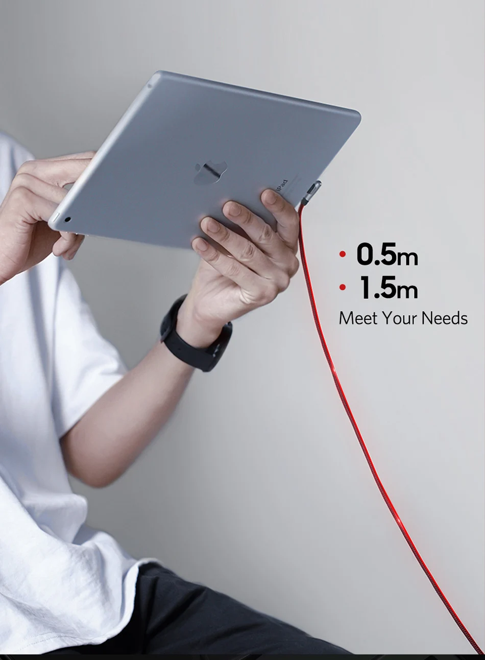 Benks 90 Degree Elbow Fast Charging Data Cable For iPhone 6 7 8 X XR XS MAX Lighting Charge Cord For iPad iOS 10 11 Charger Line (9)