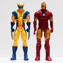 Marvel Super Hero X-men Wolverine Iron Man PVC Action Figure Collectible Toy 12″30CM Retail Free Shipping