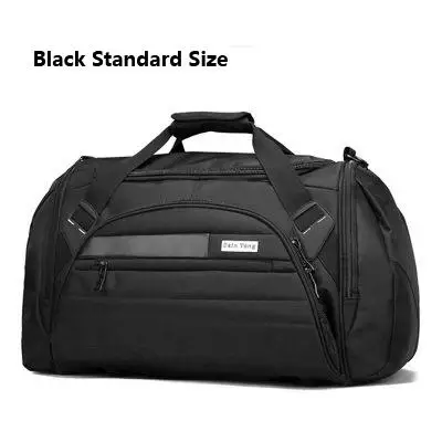 Bucbon Мужская спортивная сумка большой емкости для спортзала женская сумка для фитнеса Водонепроницаемая уличная дорожная сумка для путешествий спортивная сумка на плечо HAC092 - Цвет: black standard size