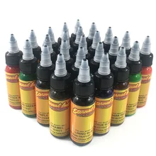 Чернила для перманентного татуажа макияж Пигмент 30 мл Косметическая 25 цветные чернила для перманентного макияжа Набор Краски для Microblading губы брови тела макияж