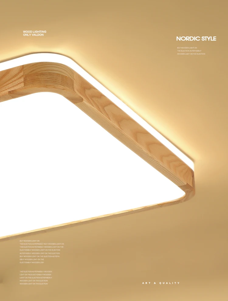 q (1)Ceiling Lights Wood