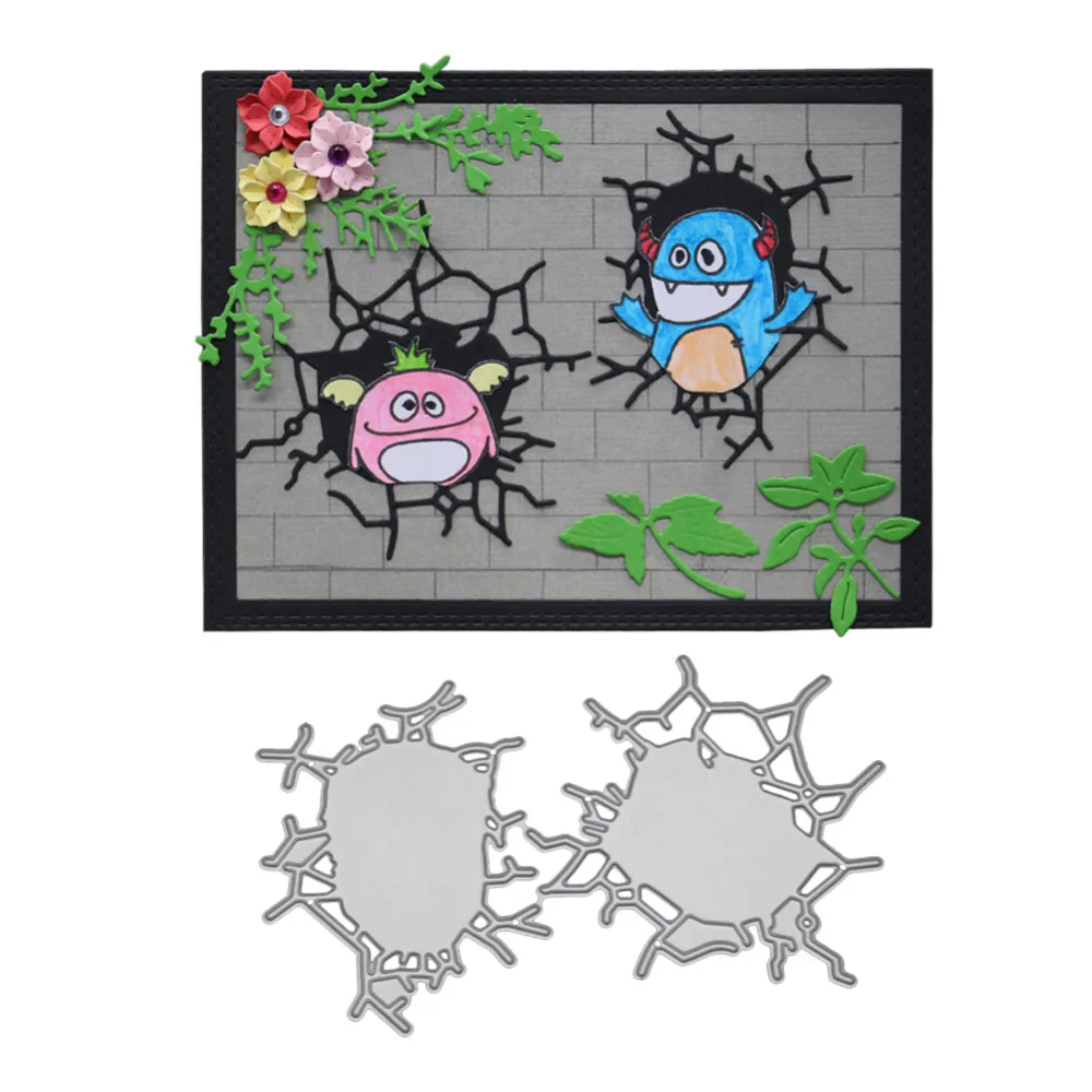 Дырочки для резки металла стены для скрапбукинга трафарет для скрапбукинга "сделай сам" тиснение высечки и ремесла для изготовления карты Хэллоуина
