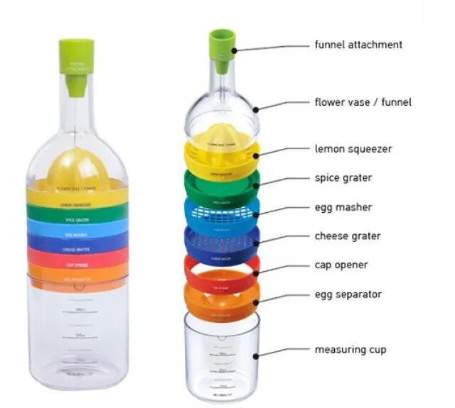Многофункциональный 8 в 1 набор кухонных инструментов Многофункциональные кухонные принадлежности гаджет кухонные бутылки Инструменты