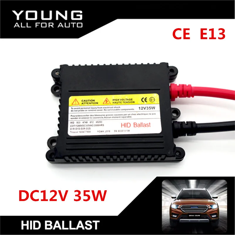 Innovited 35W Slim HID Ballast Replacement - Compatible With H1, H3, H4, H7, 9005, 9006, D2S Bulbs