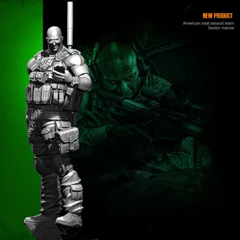 

1/24 Resin Figure Model Building Kits 75mm US Sniper Resin Soldier YFWW-1833