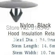 100 шт для mk сумка фиксатор изоляции капота для всех автомобилей