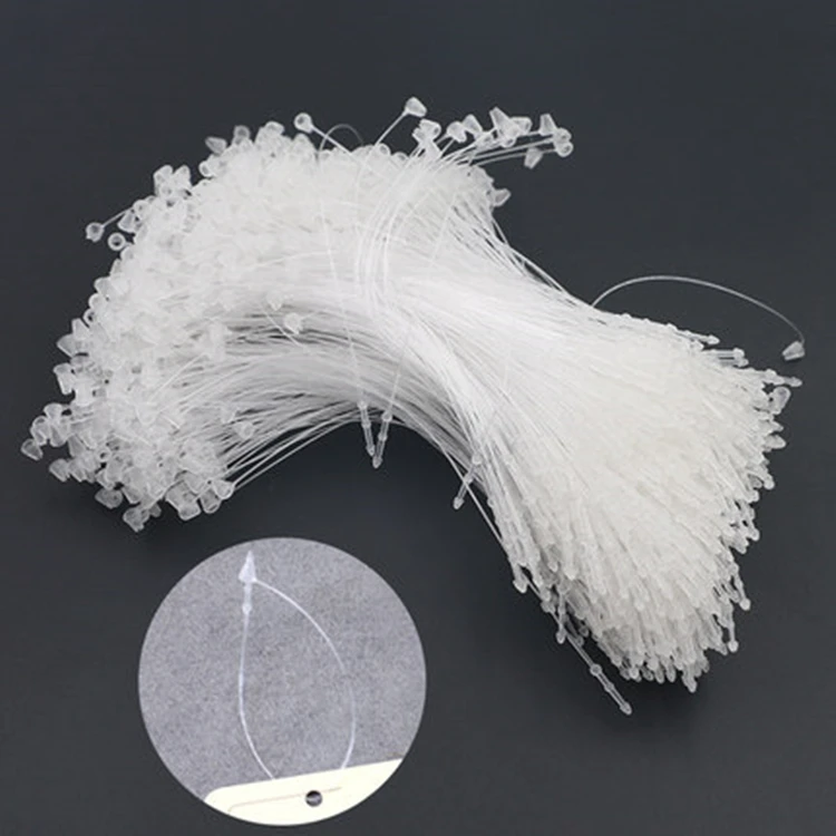 

[VK101] WincoPack 1000Pcs Clothing Seal Lock Fastener Tag Cords Hang Tag String for Garment