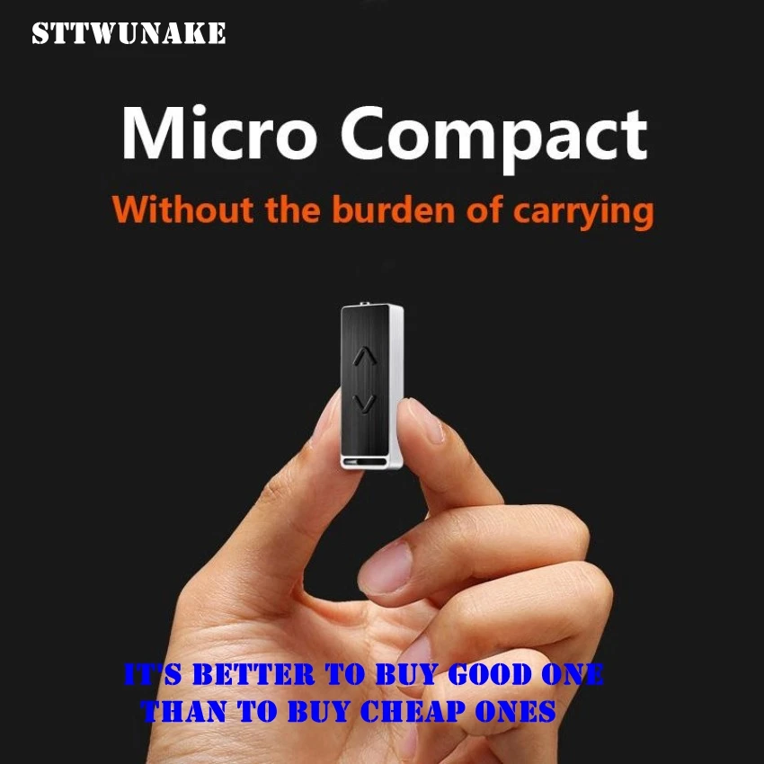 

STTWUNAKE Mini 8GB Voice Recorder Alloy HiFi Lossless MP3 Audio Player Flash Drive Multifunctional Rechargeable Audio Recorder
