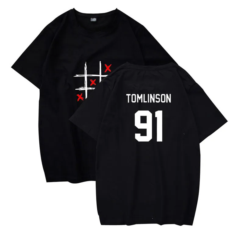 Louis Tomlinson One Direction Short Sleeve T-shirt Men/Women Summer Cotton Tshirt T shirt Plus Size 4XL T shirts Casual Clothes