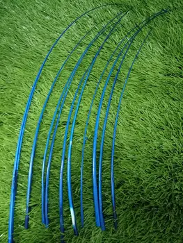 

New listing 50pcs/Lot Lake blue color 40-50cm Ostrich Feather Hard Rod for Headwears Ostrich Quill Spines