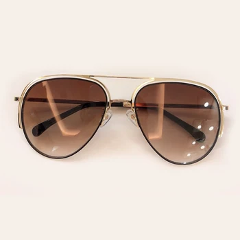 

High Quality Oval Sunglasses Women 2019 Fashion Luxury Brand Designer Metal Frame Eyeglasses Oculos De Sol