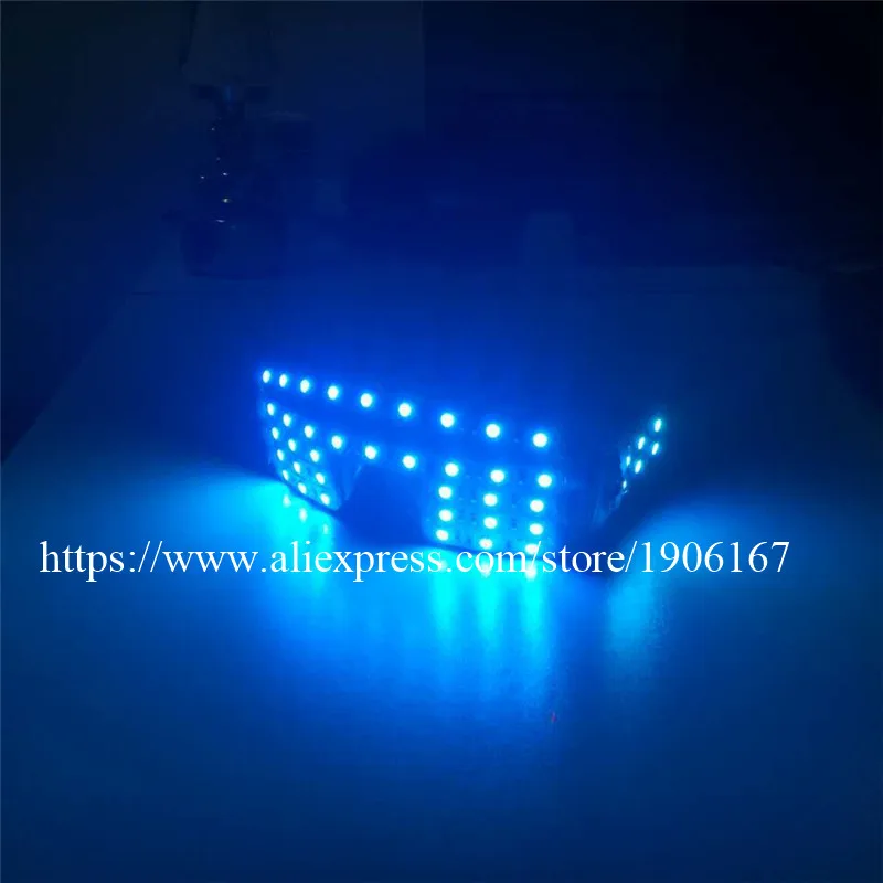 Free shipping LED Glasses, Laser Glasses For Nightclub Nerformers Party Dancing Glowing Spiderman Mask Glasses05