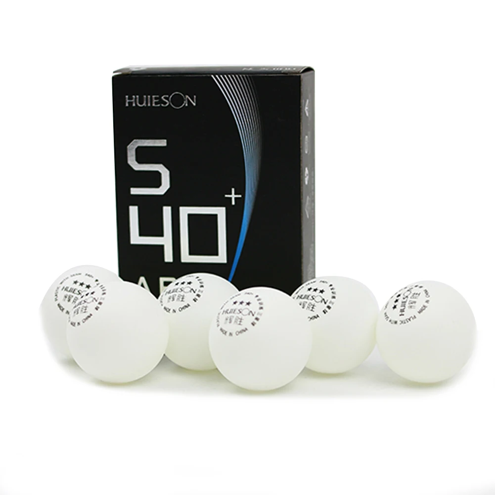 6 шт./упак. Пластиковые Мячи для настольного тенниса 3 звезды ABS белые мячи для пинг-понга матч аксессуары для настольного тенниса