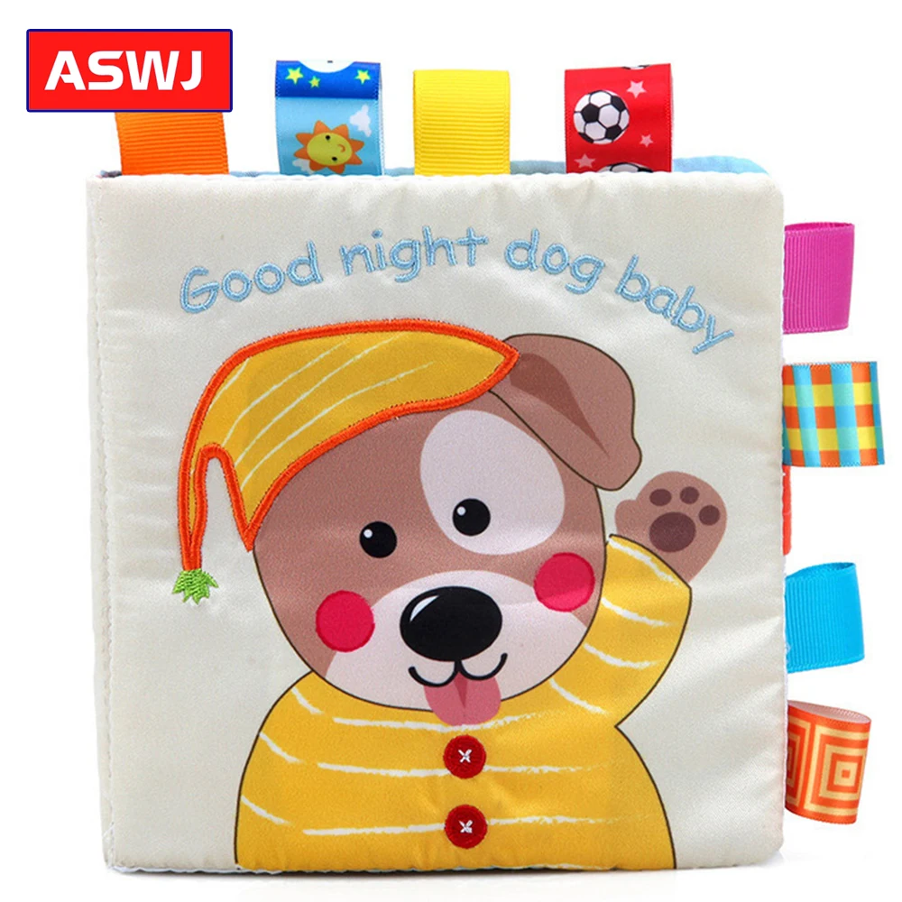 

2019 New Dog Puzzle Cloth Book Baby Toy Cloth Development BB Sound Books Preschool Classic Educational Gifts