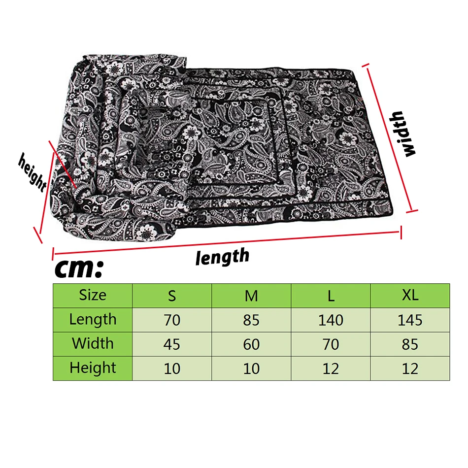 Чехол для сиденья, коврик с подголовником для домашних животных, кровати для собак, диваны, диваны, одеяло с цветочным принтом, многофункциональные коврики для собак, автомобильные коврики для кресла