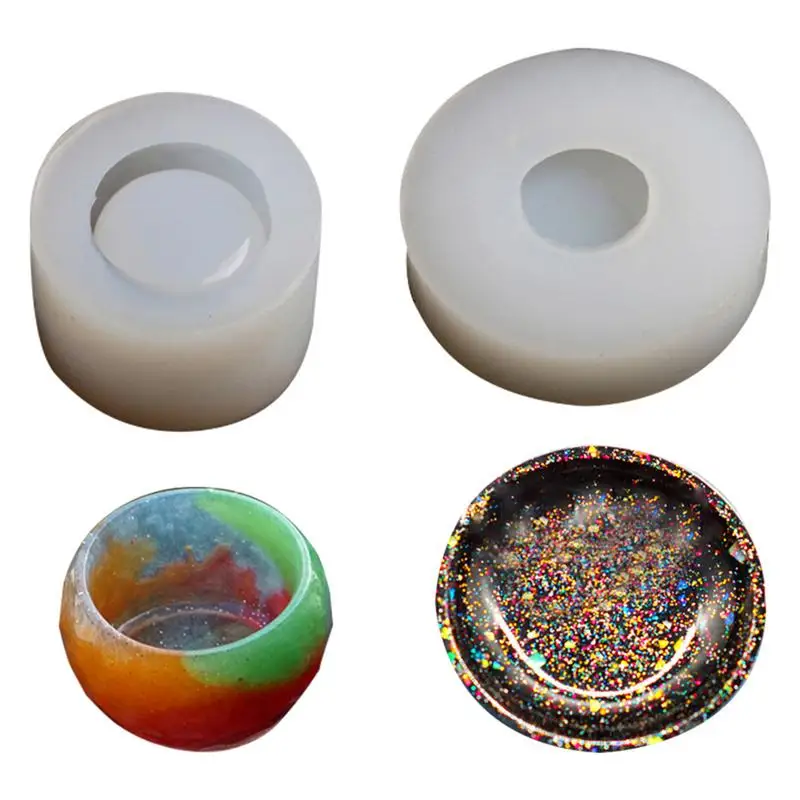 

Beautiful DIY Silicone Mold Handmade Small Bowl Container Plate Pattern Crystal Epoxy UV Resin Dry Flower House Decoration