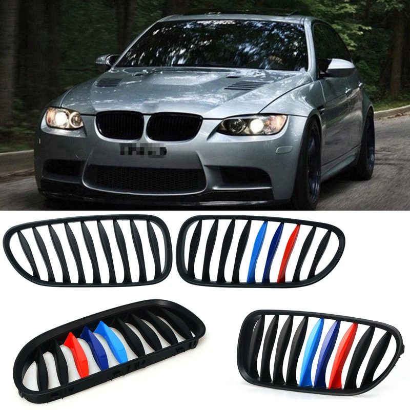 

1 Pair Black M Color Front Kidney Grille Grill For BMW E85 E86 Z4 2003-2008 Convertible Coupe Car Lattice P8